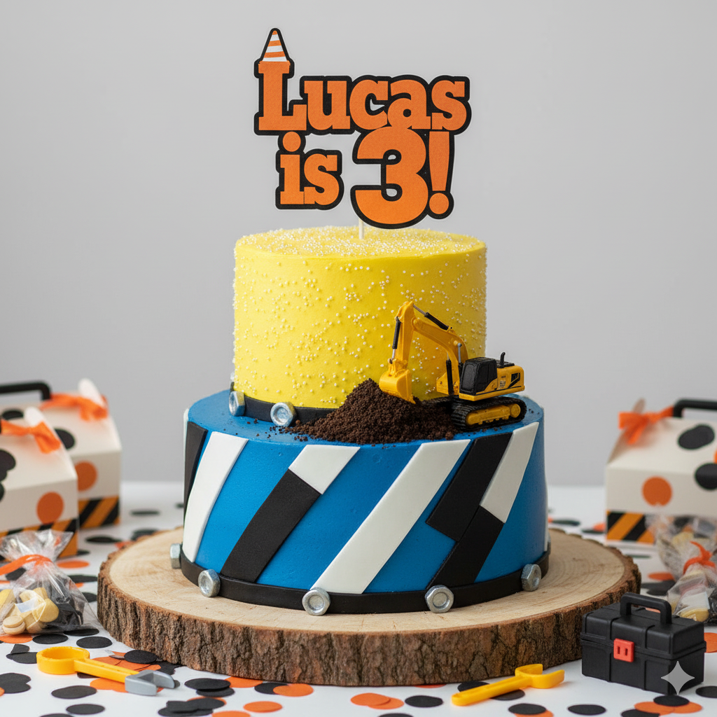 Boy's Birthday Cake Decor