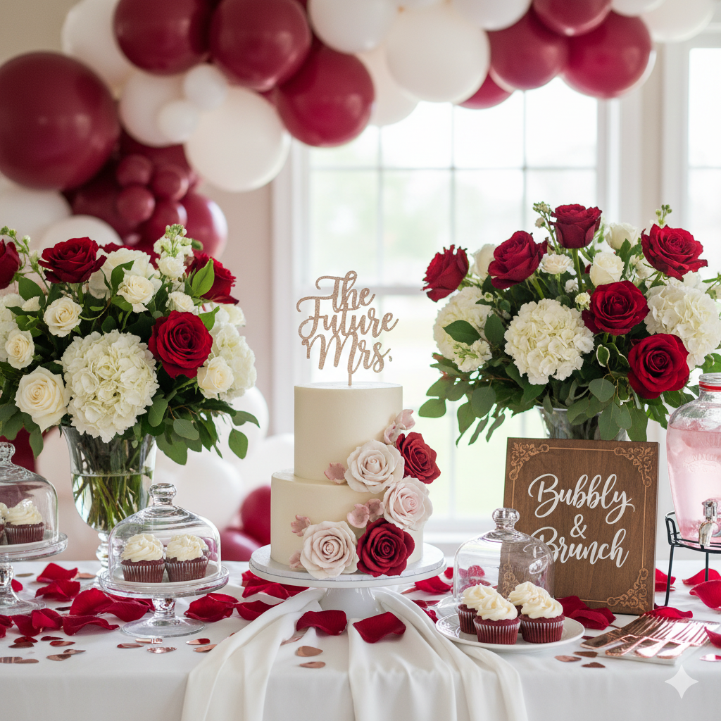 Bridal & Bachelorette Styling: Elegant decor for wedding showers and pre-wedding celebrations