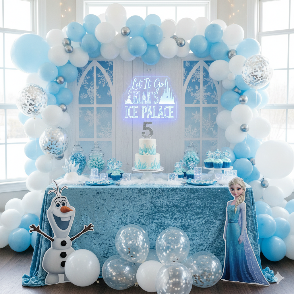 Frozen Themed Party Decor